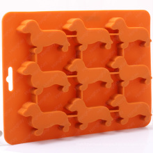 Silicone Ice Cube Tray for Dachshund Dog Shaped with BPA Free